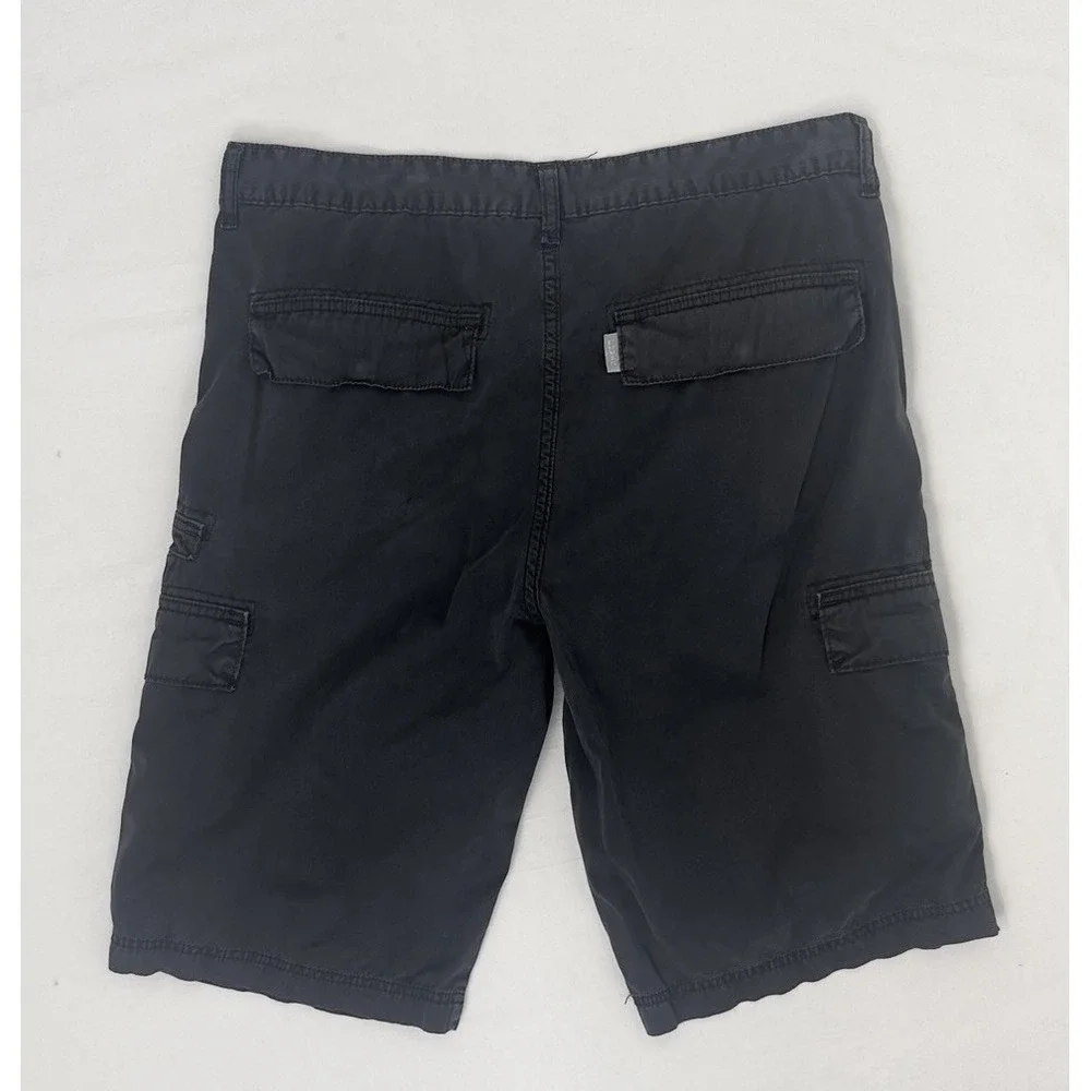 Vintage Levis Silvertab Cargo Shorts Black Baggy Skate 90s Mens Size 34